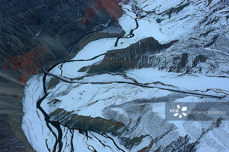 中国新疆的安集海大峡谷图片素材