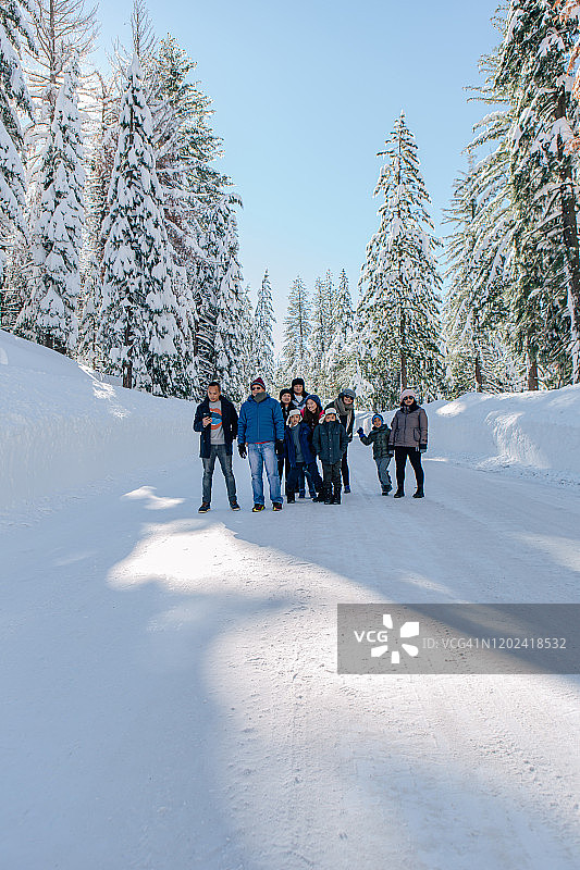 优胜美地国家公园的冬天图片素材