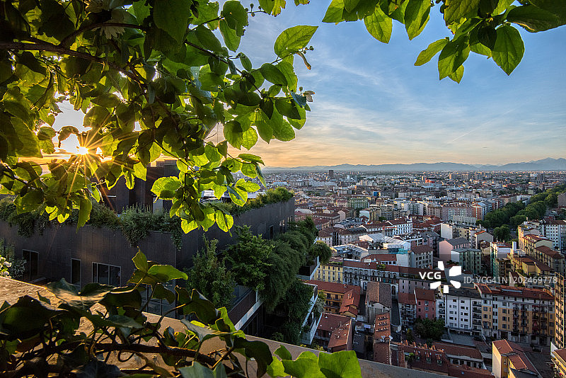 意大利米兰全景图片素材