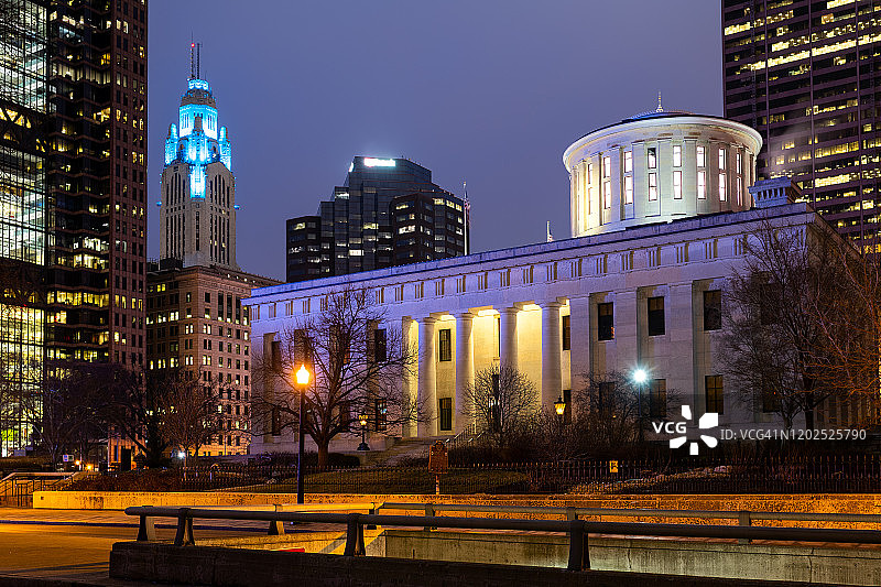 俄亥俄州议会大厦，哥伦布，美国图片素材