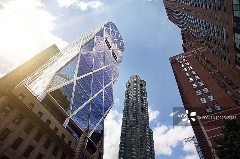 赫斯特大厦：赫斯特通讯总部，纽约市首座“绿色”高层办公楼，位于纽约市曼哈顿中城第57街图片素材