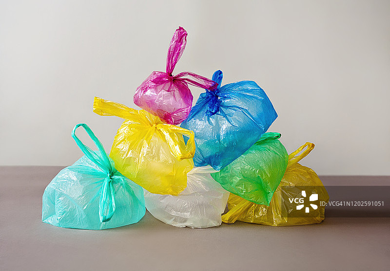 彩色塑料袋图片素材
