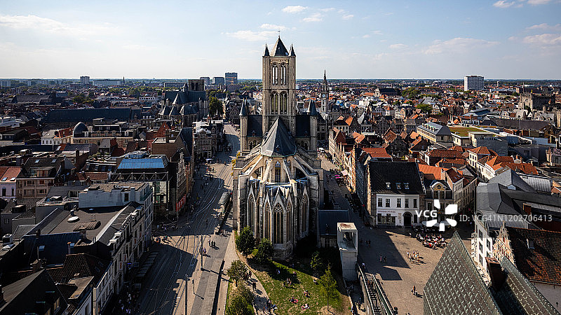 根特天际线图片素材