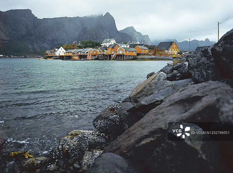 罗弗敦群岛渔村风光图片素材