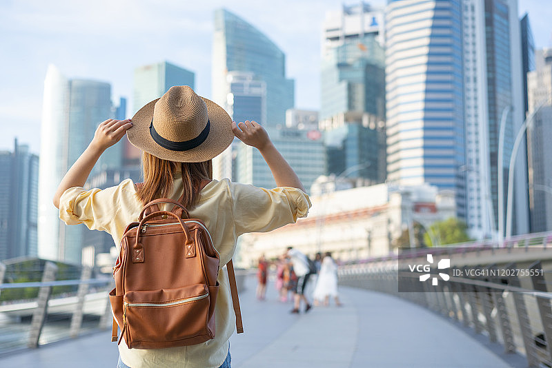 游客参观新加坡图片素材