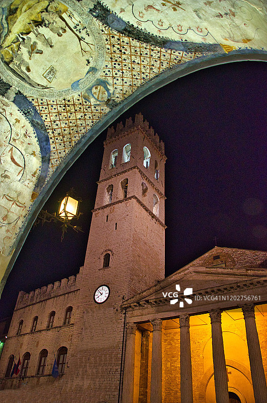 阿西西的密涅瓦神庙图片素材