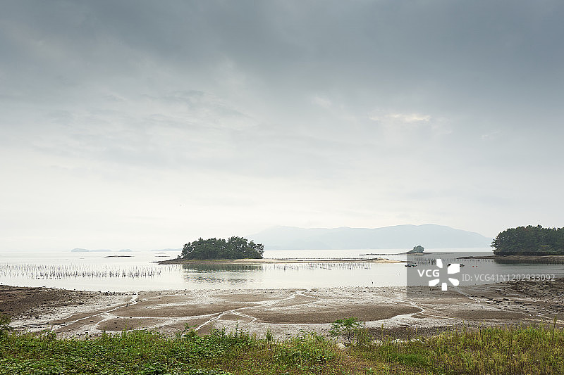 韩国晋州海景图片素材