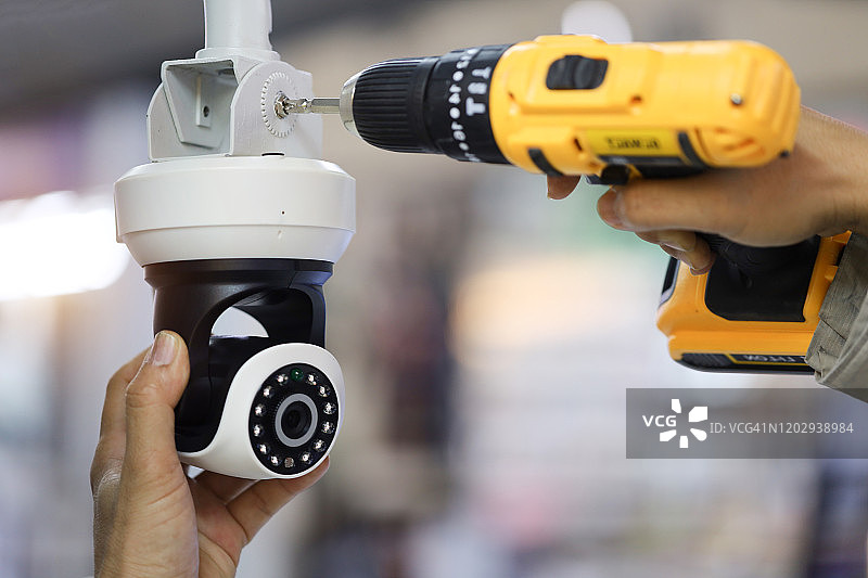 维修监控概念，监控，摄像机，IP摄像机图片素材