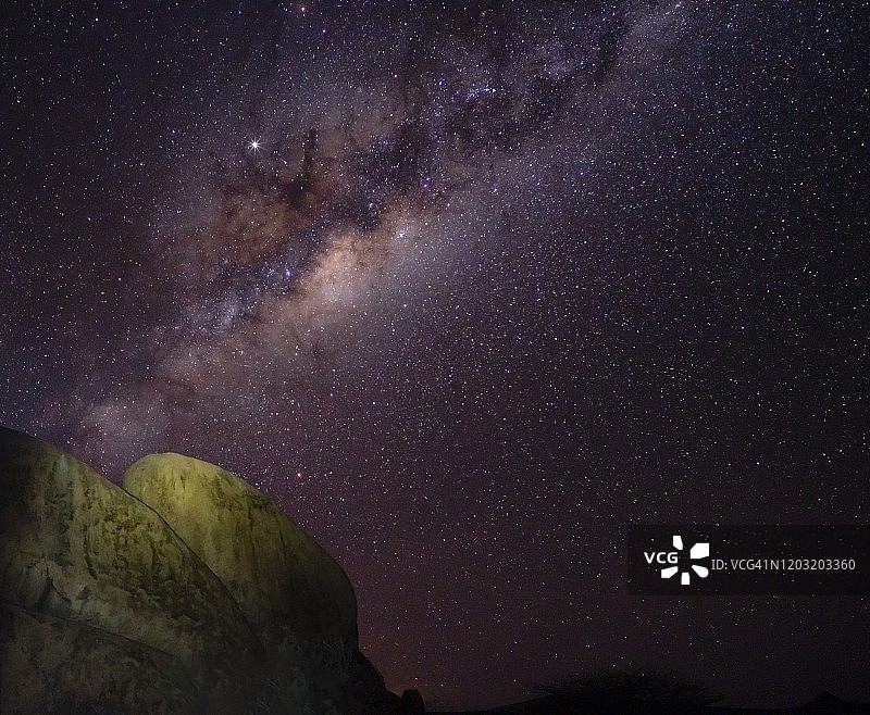 纳米比亚小斯皮茨科佩的银河图片素材