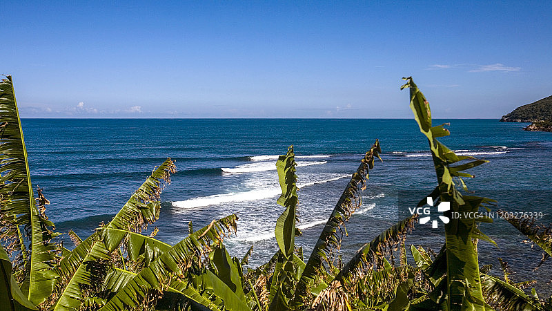 海地，大西洋海岸线图片素材