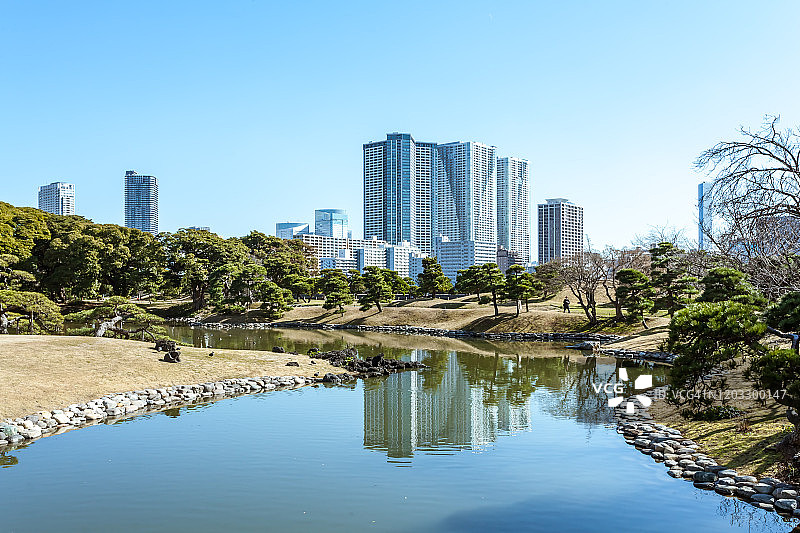 东京汐留地区的摩天大楼（白天）图片素材