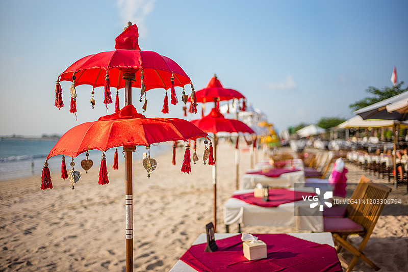 金巴兰海滩的日落图片素材