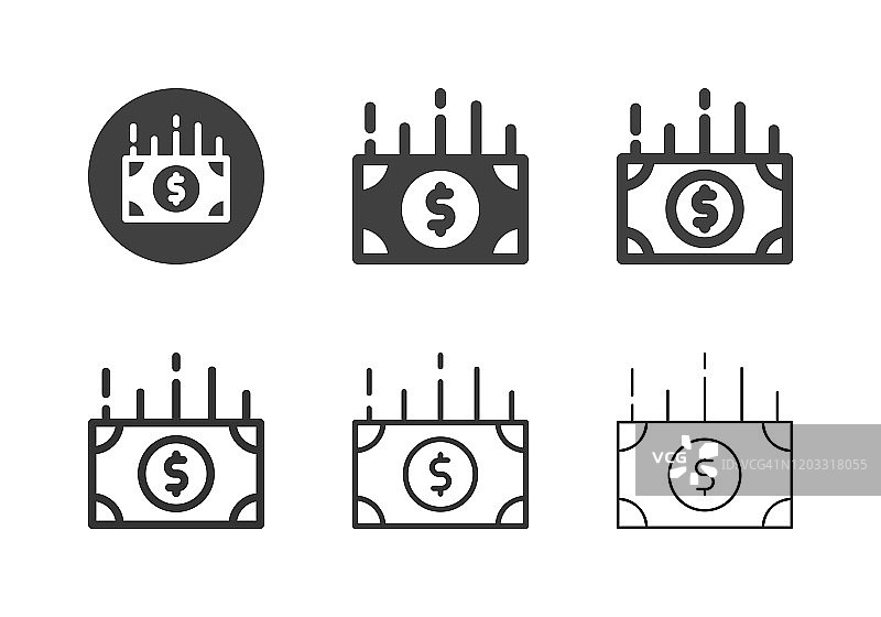 美国纸币图标系列图片素材