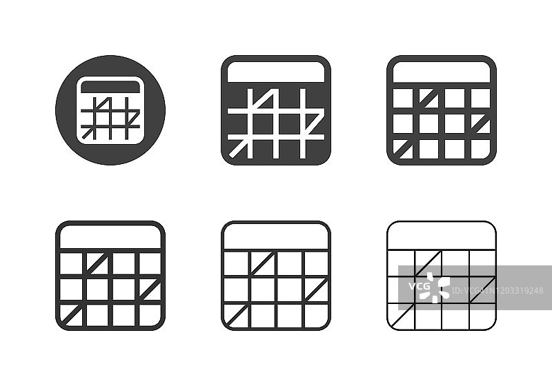 多系列日历图标图片素材