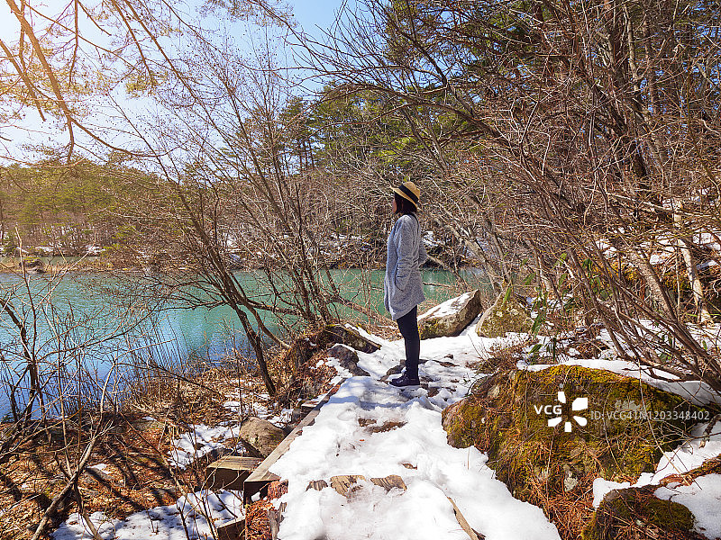 日本五色沼风景图片素材