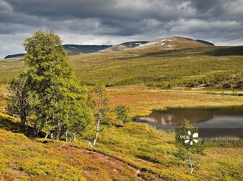 挪威尤通黑门山脉风景图片素材