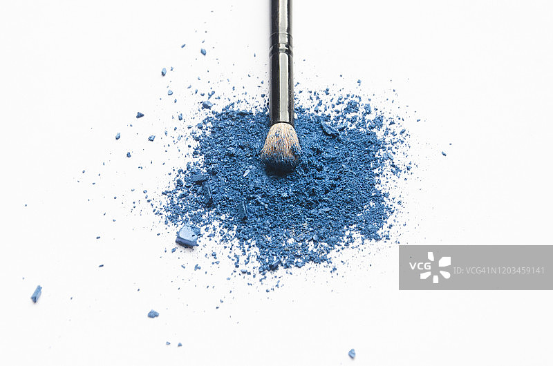 眼影粉和化妆刷图片素材