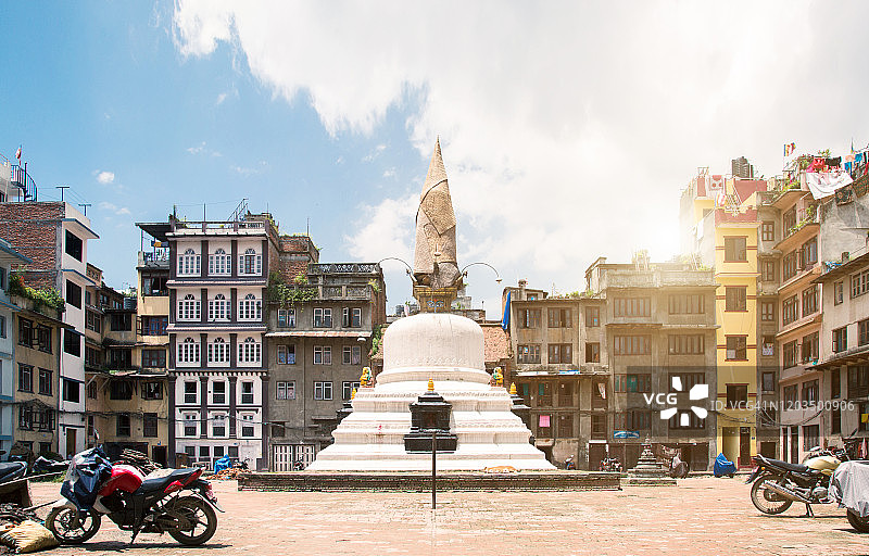 博达哈大佛塔，加德满都，尼泊尔图片素材