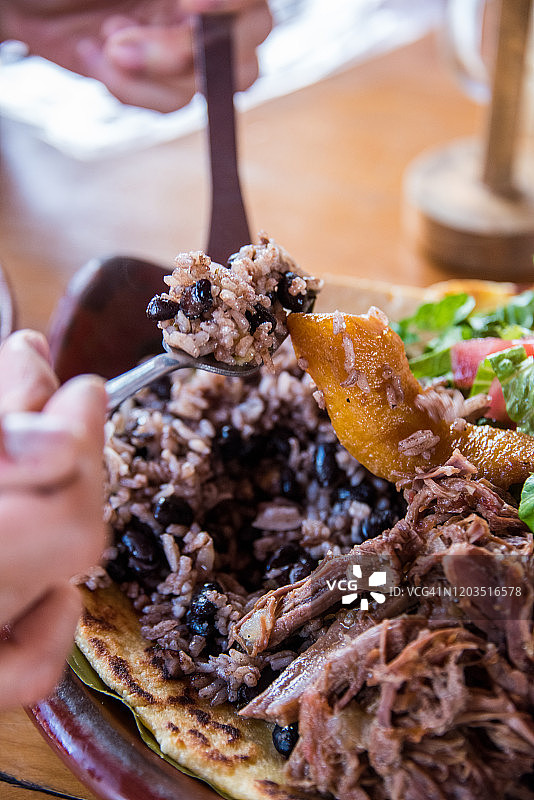 哥斯达黎加奶酪玉米饼图片素材