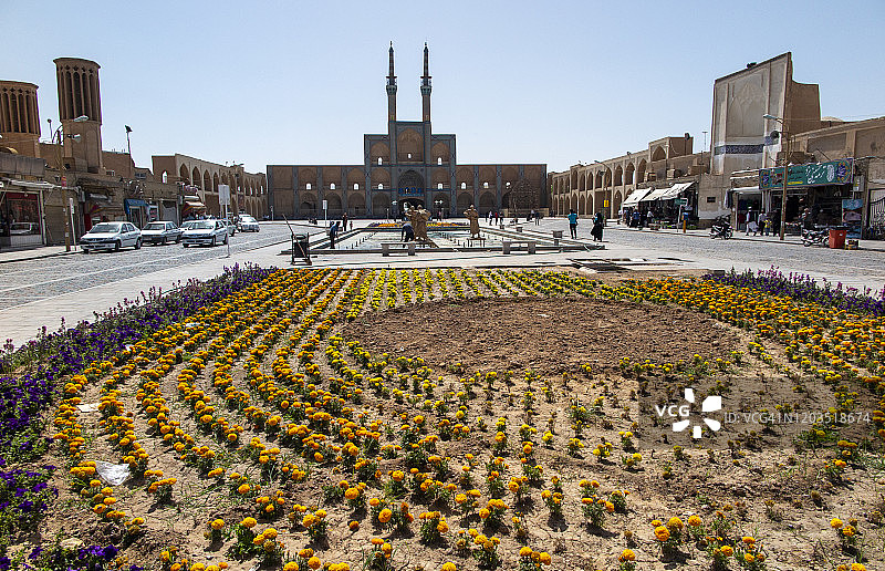 伊朗亚兹德的阿米尔·查赫马格复合建筑群图片素材