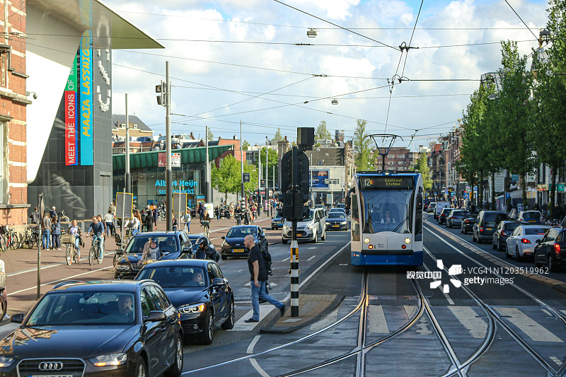荷兰阿姆斯特丹市立博物馆附近图片素材