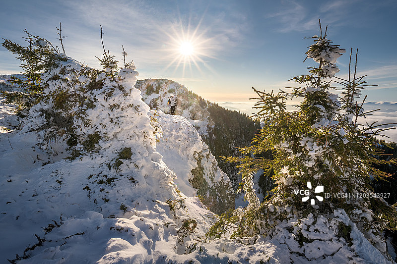 切赫劳国家公园切赫劳山地块的冬季图片素材