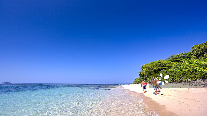 大西洋中的海地岛屿图片素材