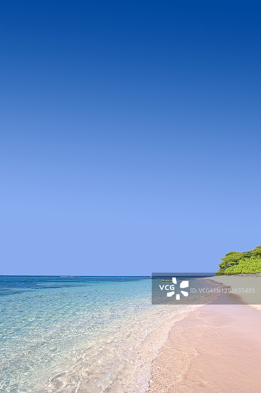 大西洋中的海地岛屿图片素材