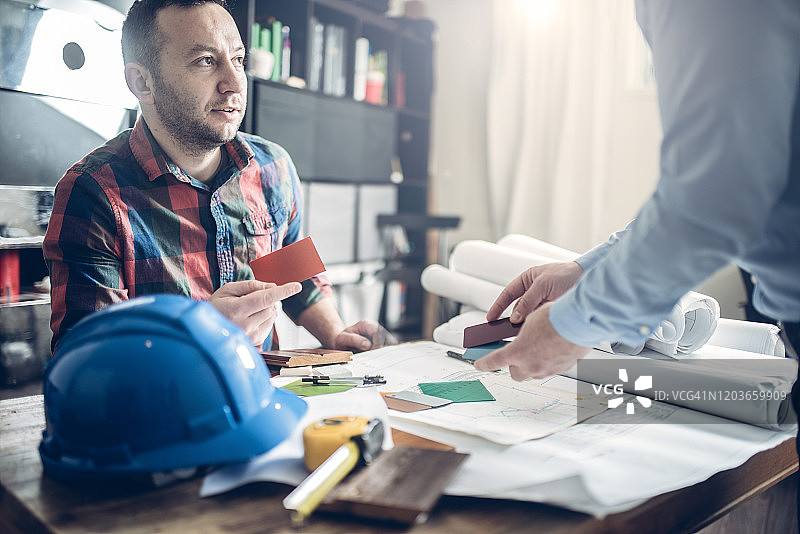 为新项目选择材料图片素材