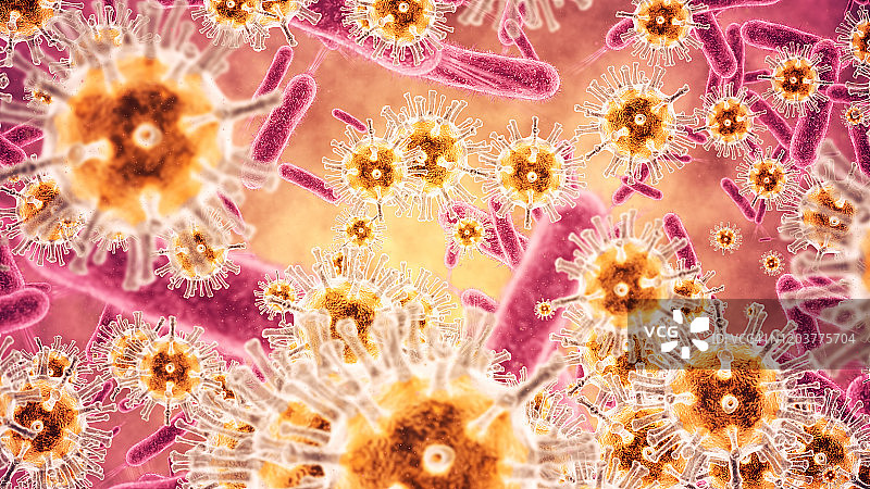 细菌特写镜头图片素材