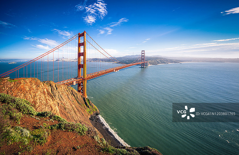 金门大桥全景图片素材