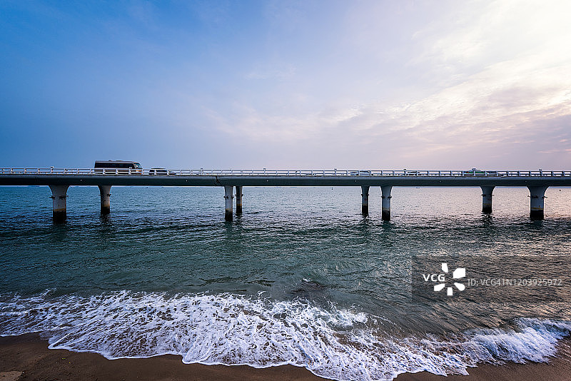 中国厦门演武大桥跨海特写图片素材