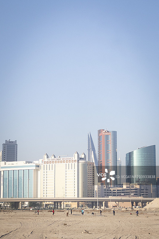 麦纳麦的板球运动员图片素材