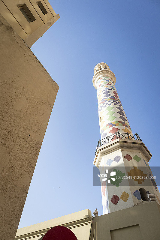 法德尔清真寺宣礼塔图片素材