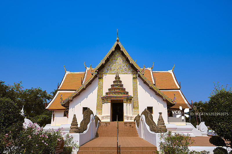泰国楠府的普明寺图片素材