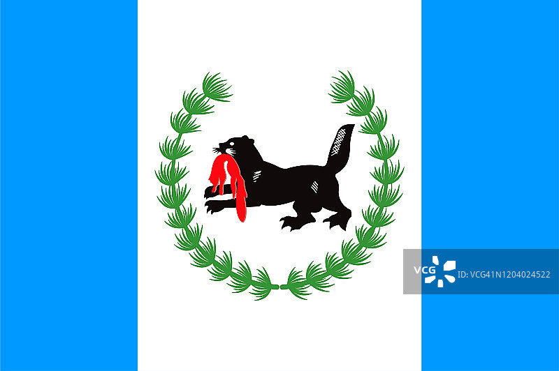 俄罗斯联邦伊尔库茨克州旗图片素材