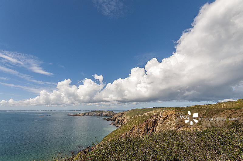 萨克岛：英国海峡群岛岛屿图片素材