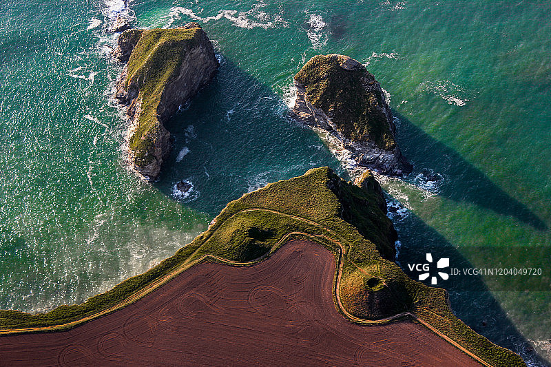 航拍小岛图片素材