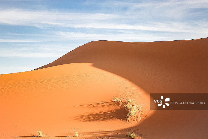 摩洛哥撒哈拉沙漠沙丘纹理图片素材