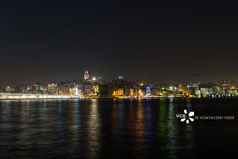 迷人的伊斯坦布尔夜景图片素材