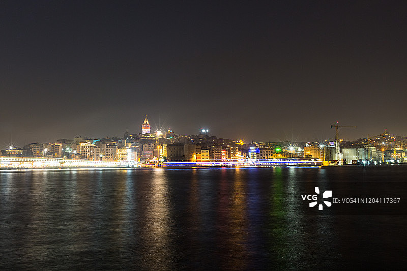 迷人的伊斯坦布尔夜景图片素材