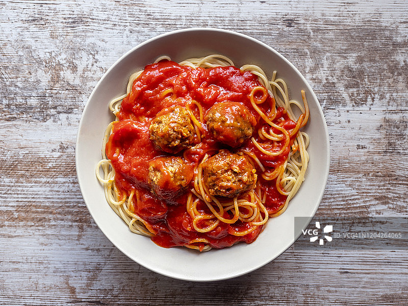意大利面肉丸图片素材