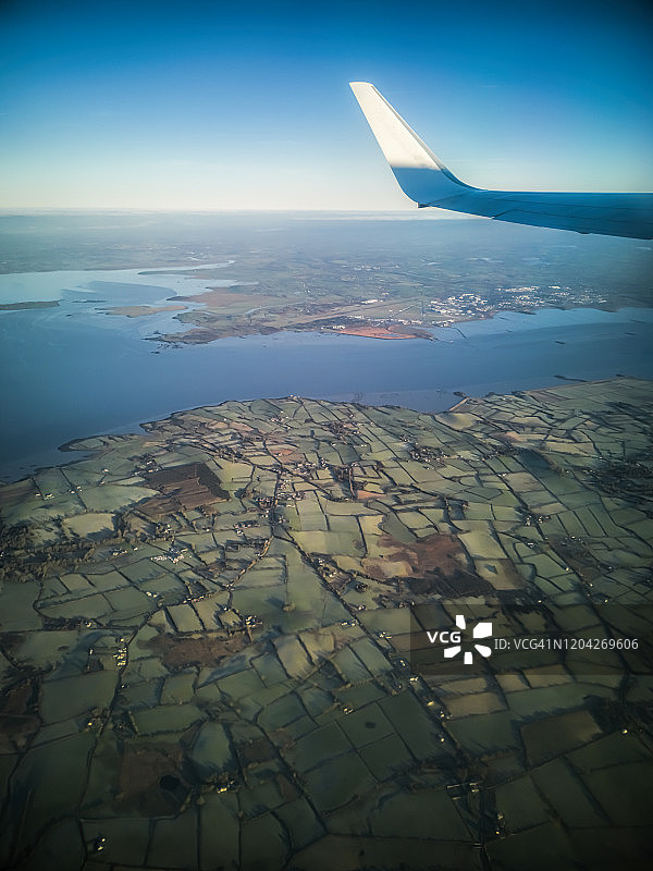 香农机场附近自然景观航拍图片素材