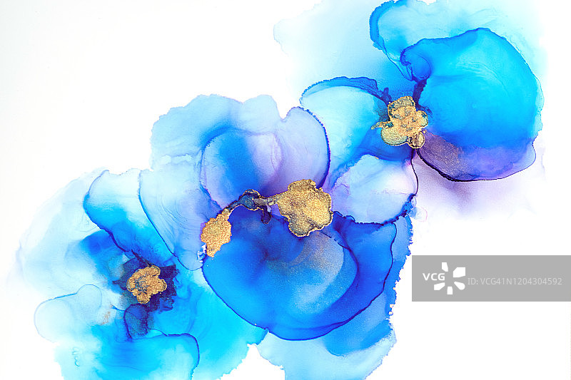 现代酒精墨水技术制成的鲜艳抽象背景图片素材