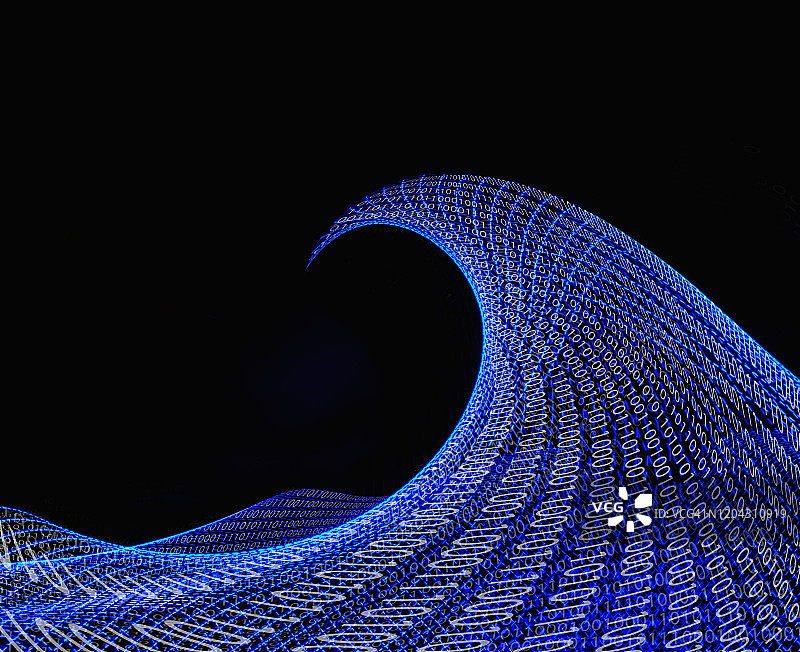 大数据浪潮图片素材