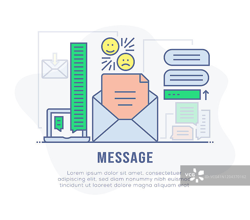 消息图标设计图片素材