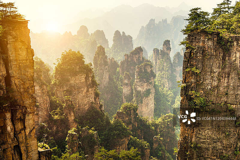 张家界国家森林公园山峰头像图片素材