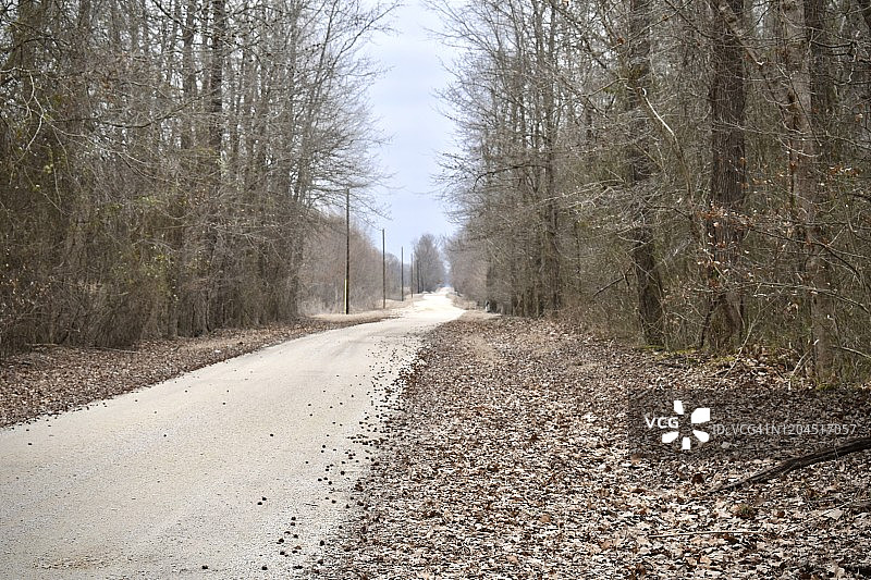 未铺砌的乡村道路图片素材