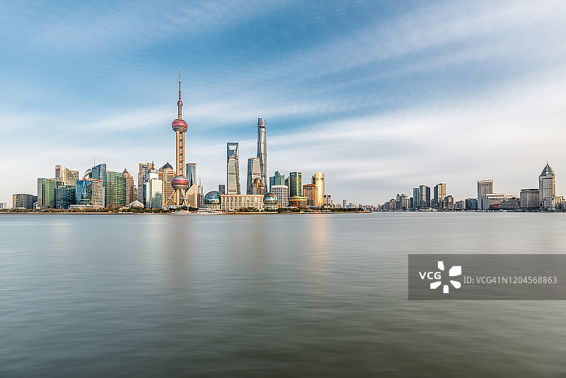 上海城市的天际线图片素材