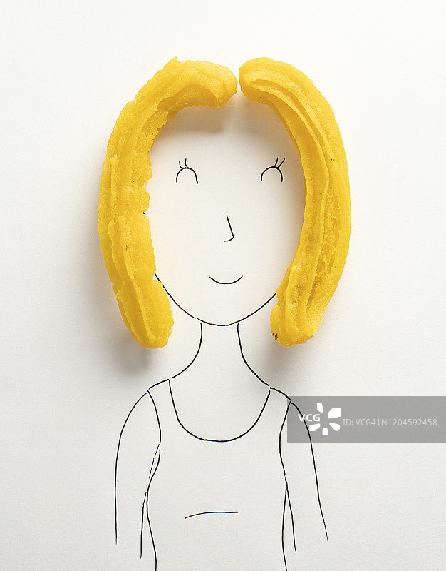 金发女人概念肖像图片素材